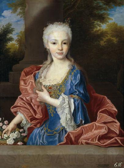 Jean Ranc Portrait of Maria Ana Victoria de Borbon France oil painting art